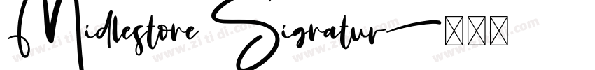 Midlestone Signatur字体转换